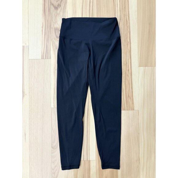 Colorfulkoala Womens High-Waisted Black Leggings L Nylon/Spandex Blend Stretchy - Picture 2 of 4